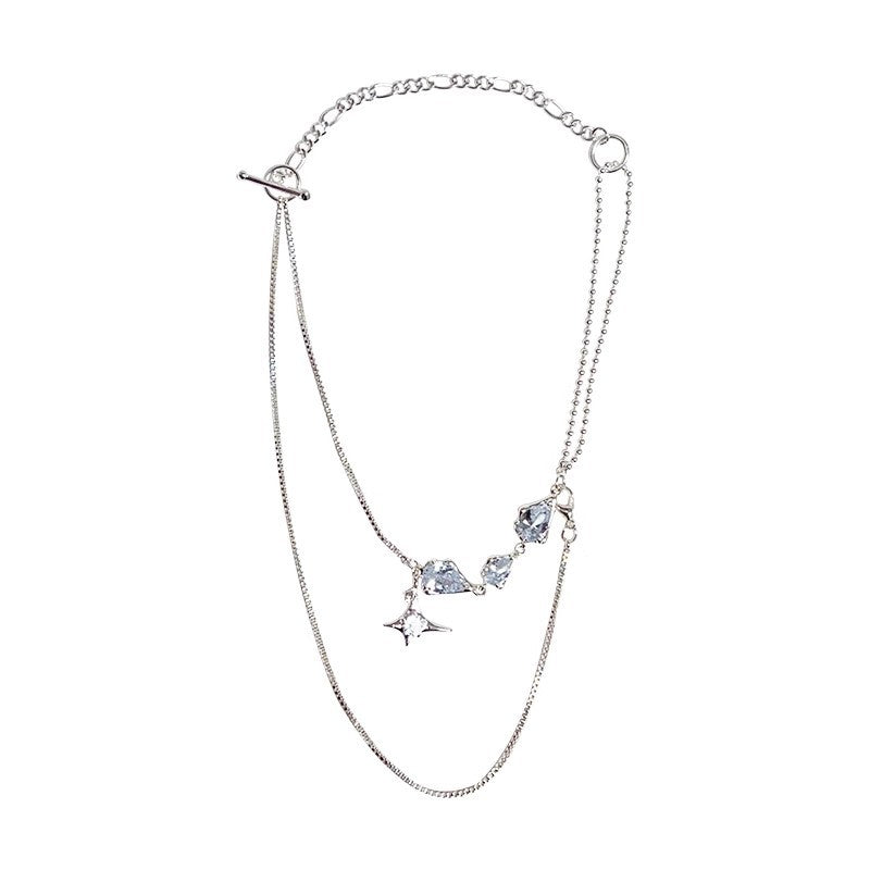 Wholesale Zircon Titanium Steel Necklace Light Luxury  Necklace Chain