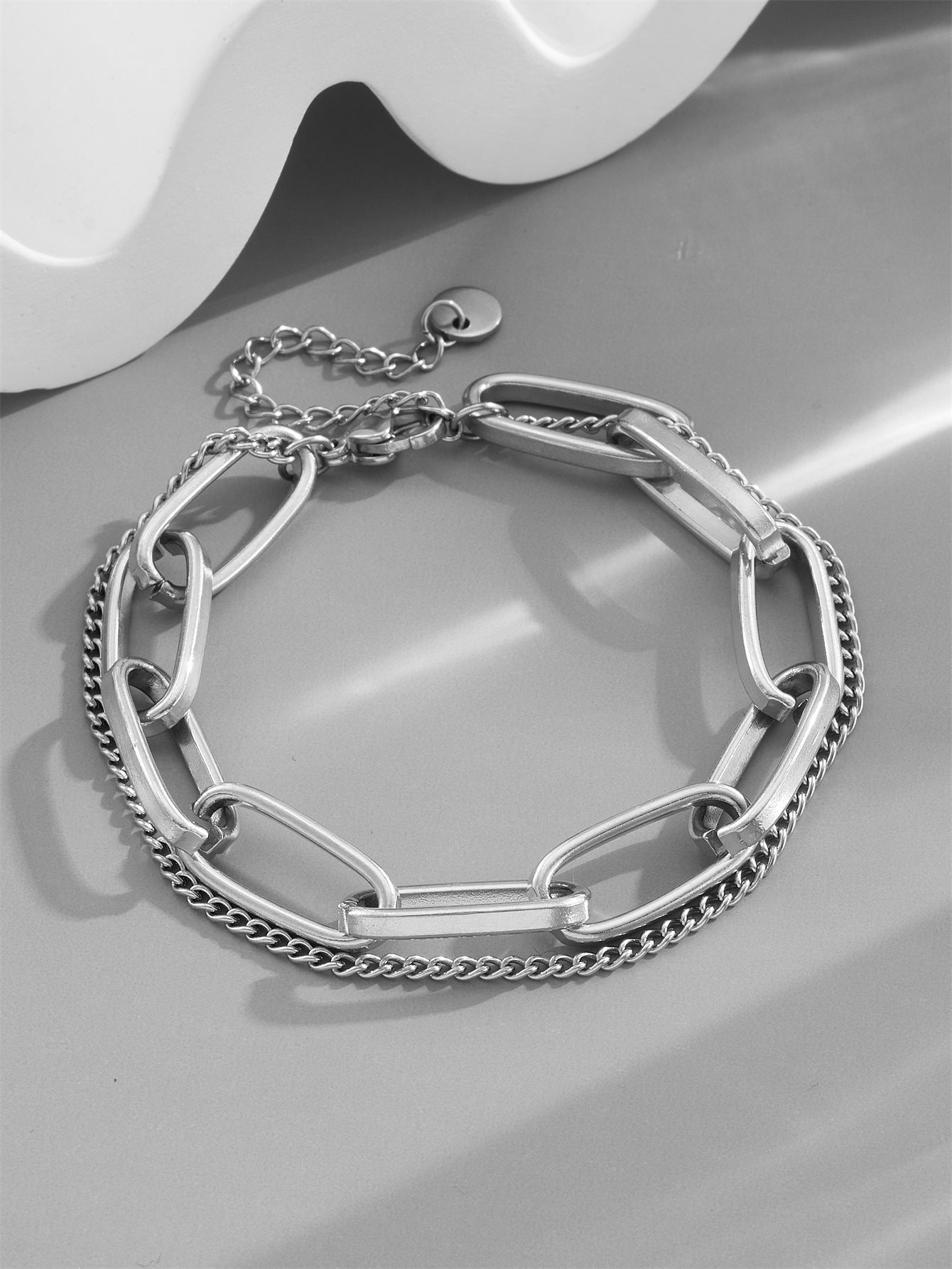Wholesale Titanium Steel Bracelet Cyber Celebrity Style Old Money Elegant Everyday Wear Jewelry Accessory Gift