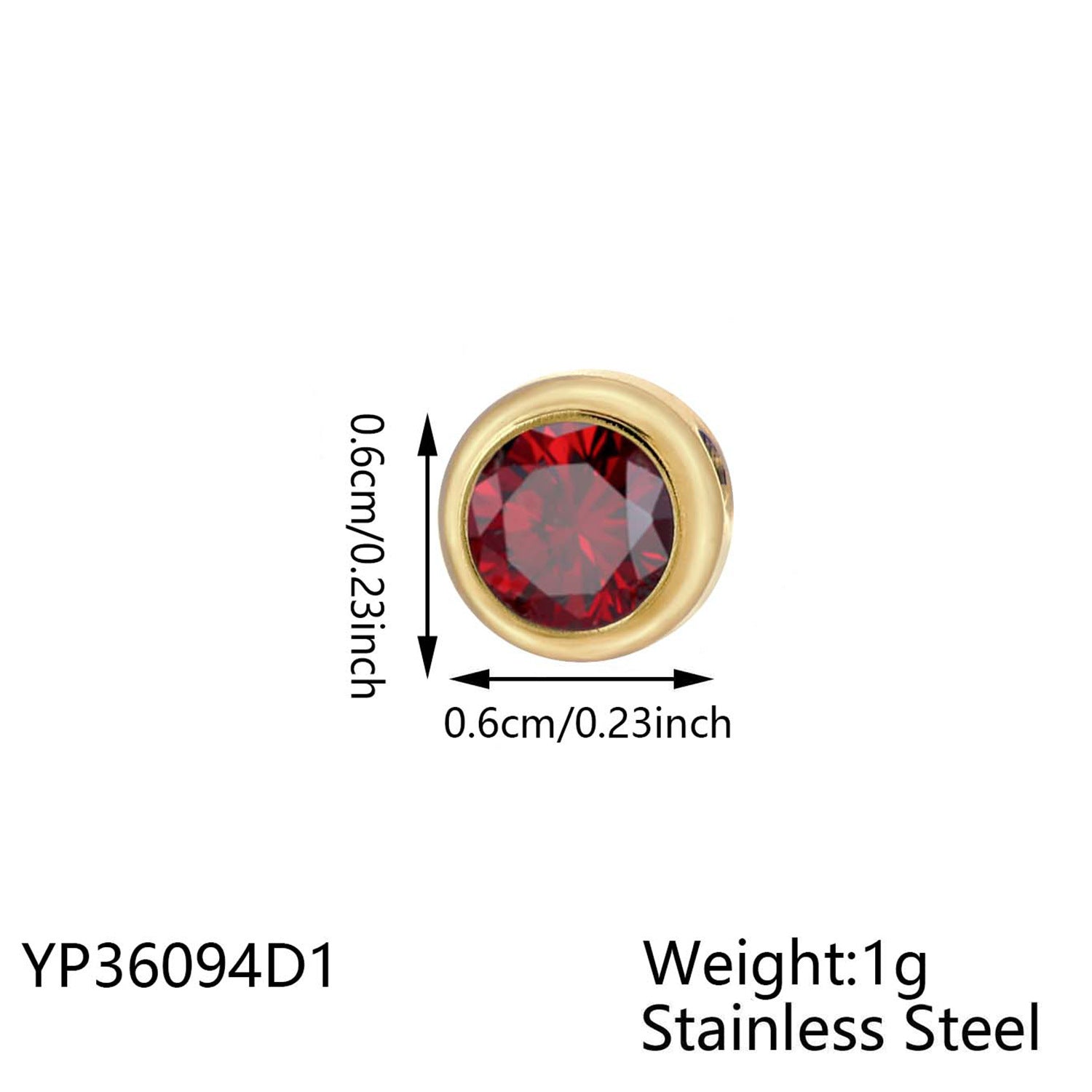 Wholesale Twelve zodiac signs birth stone titanium steel gold-plated non-fading pendant