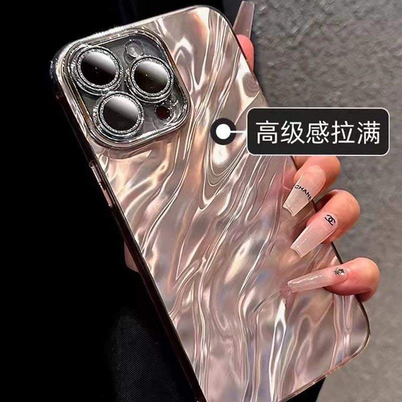 Wholesale Water Ripple Solid Color Glitter Phone Case ACC-PC-ShanShan003