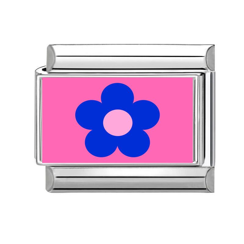 Wholesale Stainless Steel DIY Flower Charm Bracelet,  Fashion Jewelry Accessory for Everyday Wear