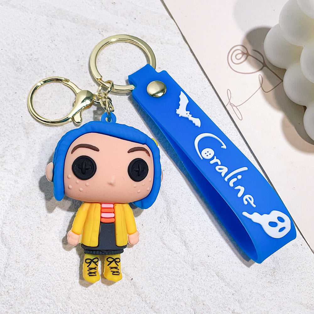 Wholesale Cartoon PVC Soft Glue Cute Keychain ACCVIP-KC-QiWei003