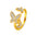 Wholesale Three copper and diamond butterfly rings