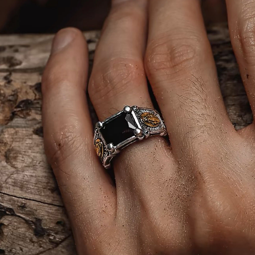 Wholesale  Retro Distressed Notre Dame Ring