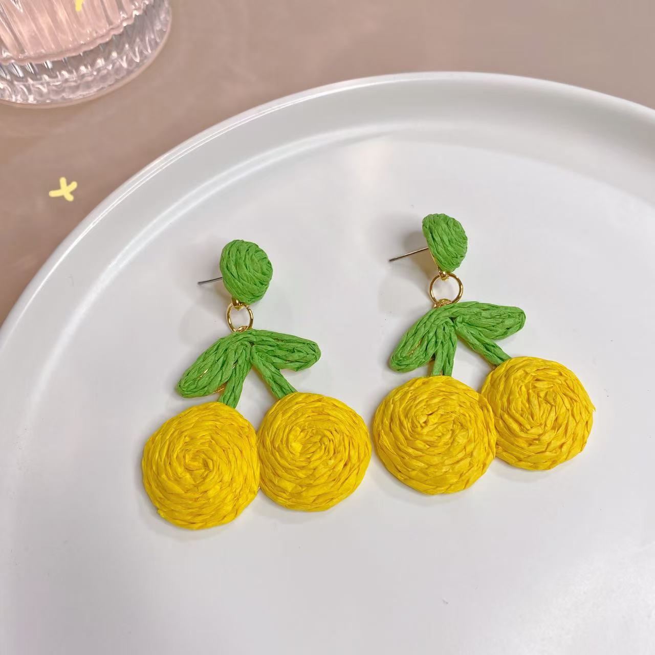 Wholesale high-level hand-woven earrings