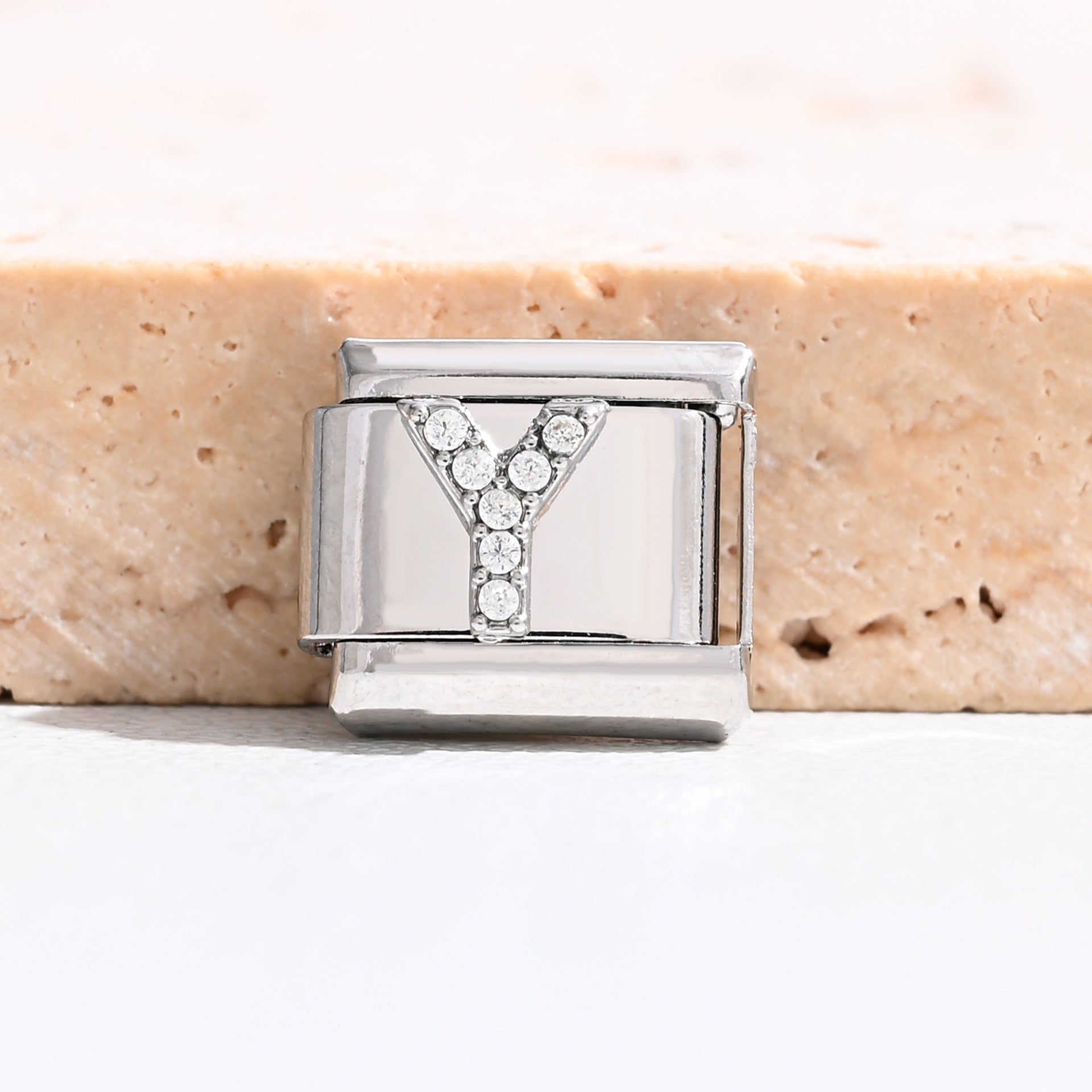 Wholesale 9mm Italian Charm Starter Bracelets DIY Letter Stainless Steel Composable Bracelet