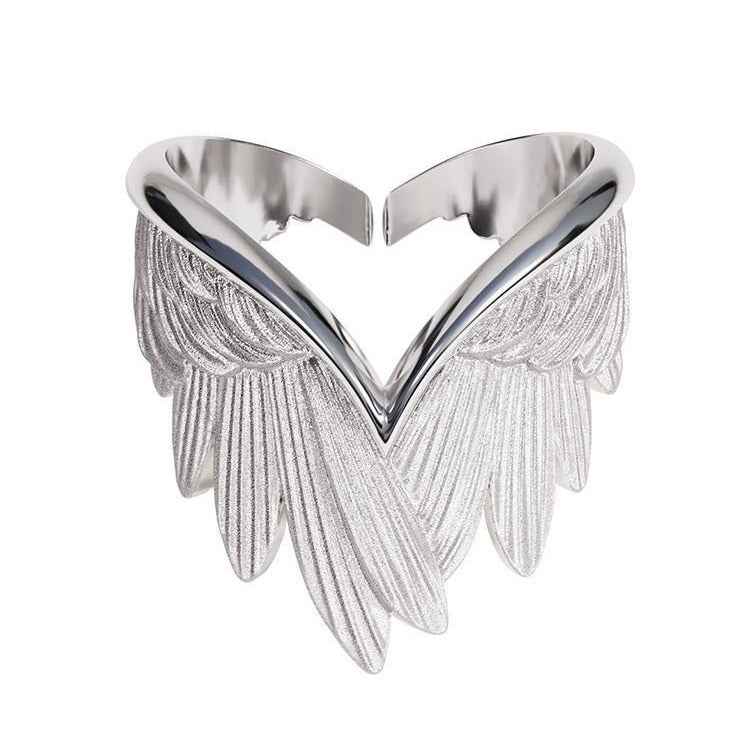 Wholesale  angel wings  heart-shaped ring