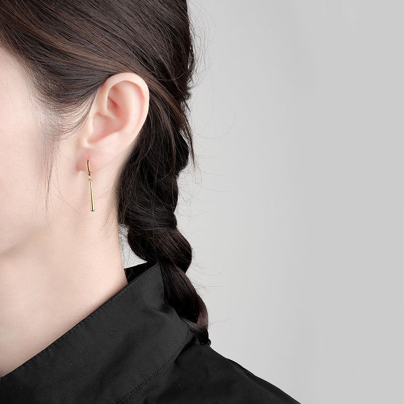 Wholesale S925 Sterling Silver Earrings  Long Water Drops Earrings