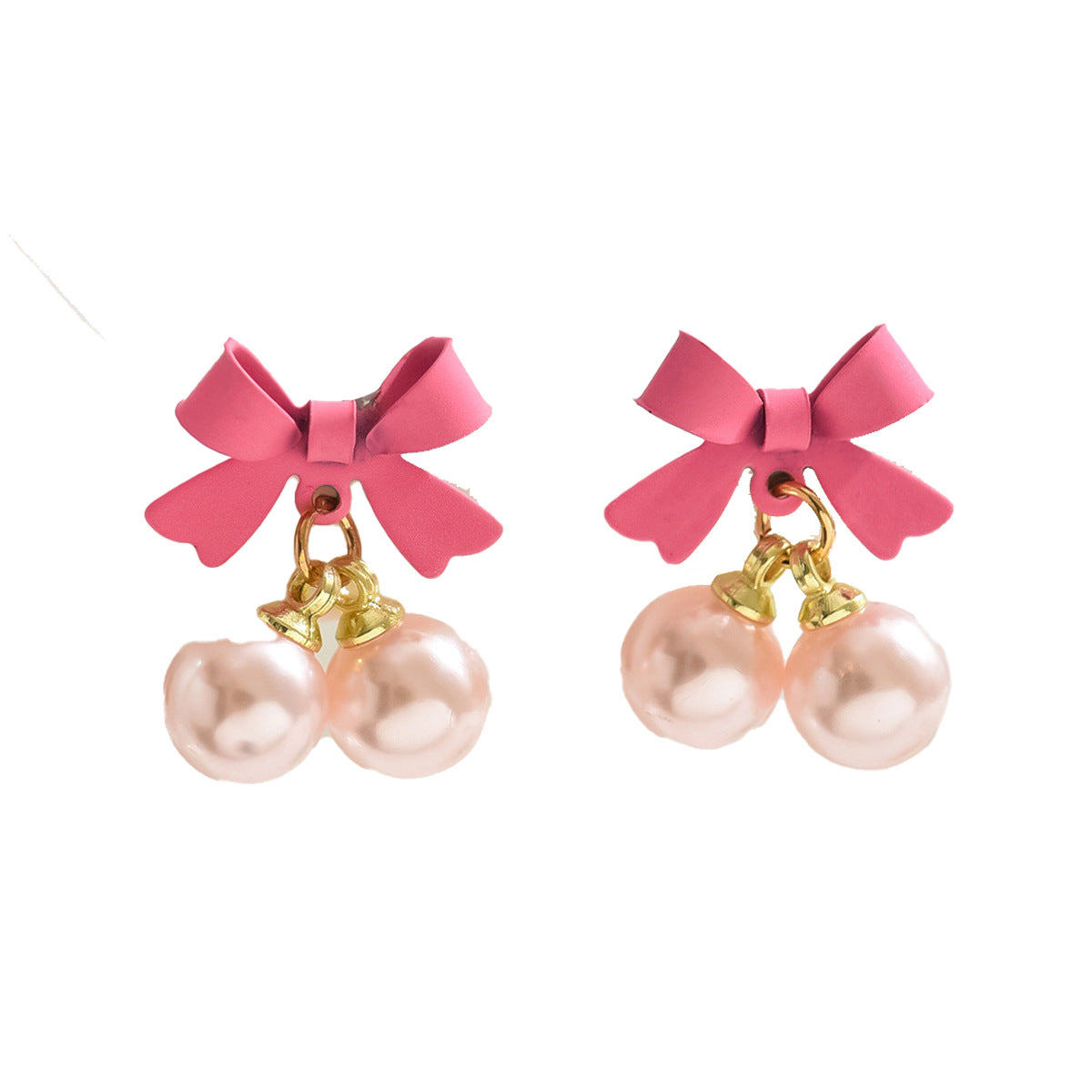 Wholesale Bow Earrings Pearl Alloy Earrings ACC-ES-BaSha005