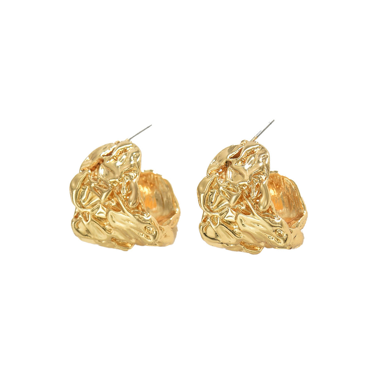 Wholesale  Pleated Niche Design Academy Style Earrings