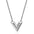 Wholesale V-shaped titanium steel necklace