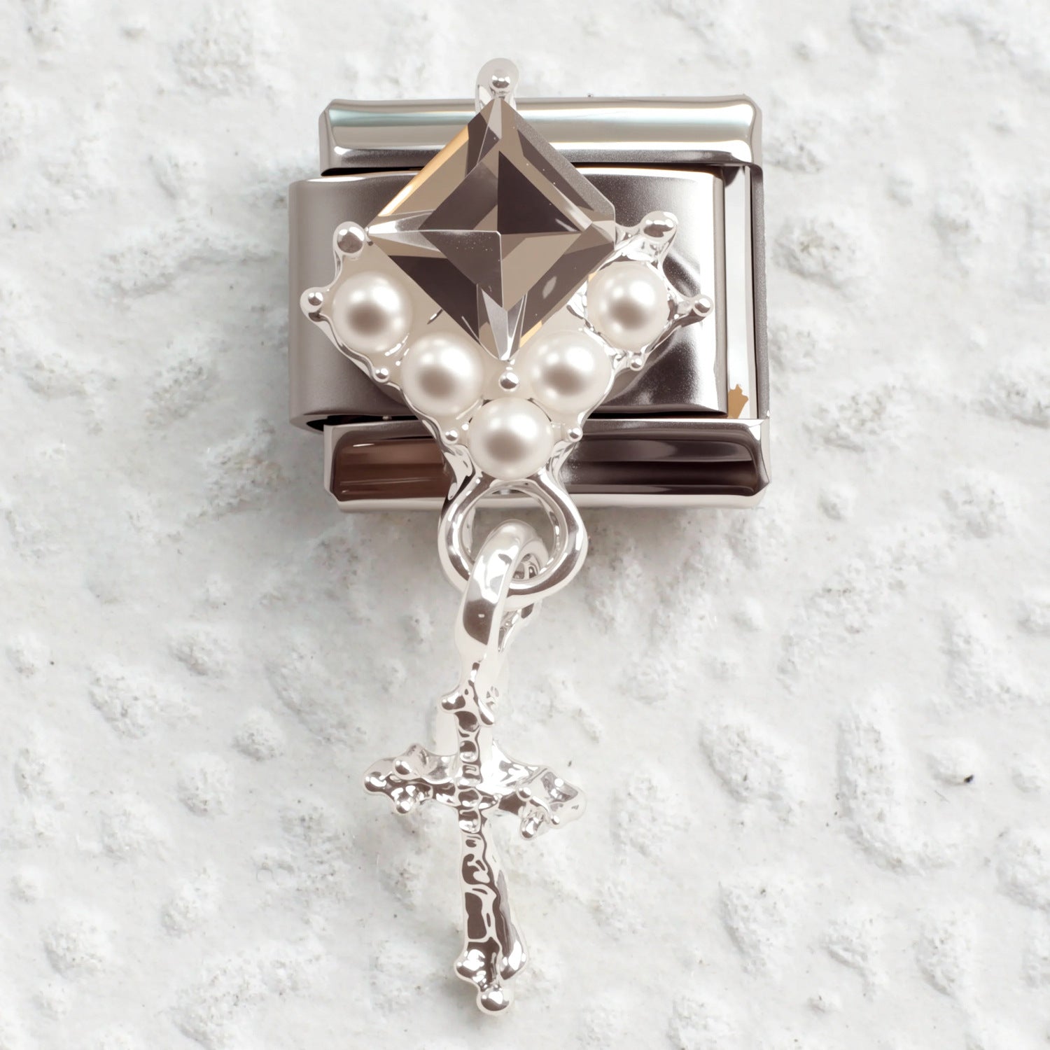 Wholesale Butterfly Flower Italian Charm Bracelet Stainless Steel Fashion Accessory Gift