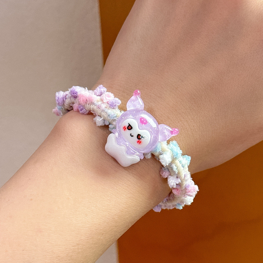 Wholesale 10pcs Cute Cartoon Candy Color Hair Bands Hair Scrunchies ACCVIP-HS-Huidi002