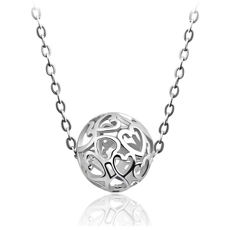 Wholesale  Heart Necklace Pendant Simple Fashion  Clavicle Chain Jewelry