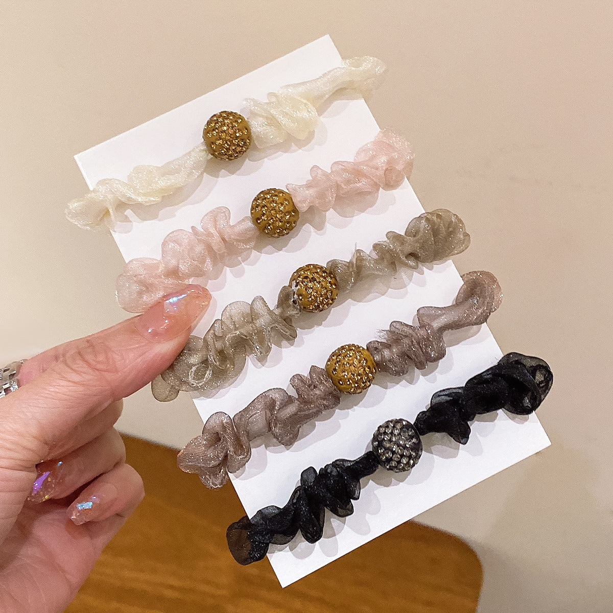 Wholesale Leopard Print Headband Hairband Rhinestone Hairband Hair Scrunchies ACC-HS-Huidi007