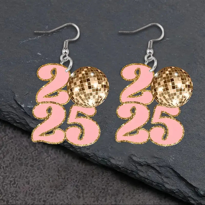 Wholesale 2025 Number Earrings ACC-ES-Xiyin004