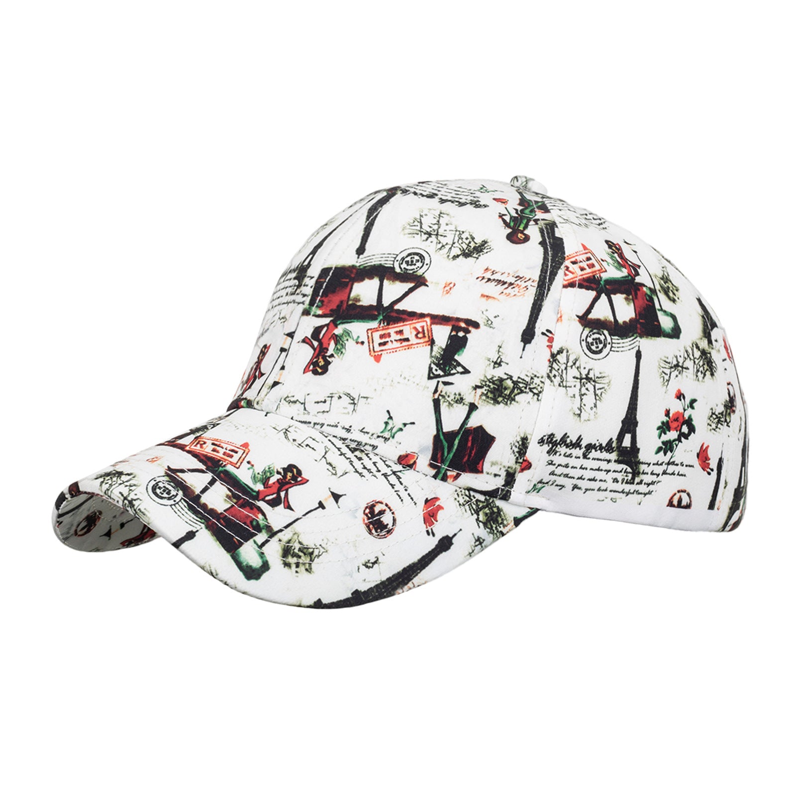 Wholesale Korean Style Printed Baseball Cap Sun Hat Fashion Accessory For Boutique Resale Gift