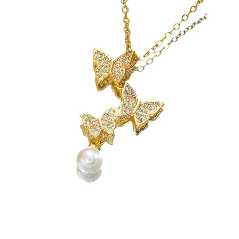 Wholesale Titanium Steel Summer Light Luxury All-match Necklaces