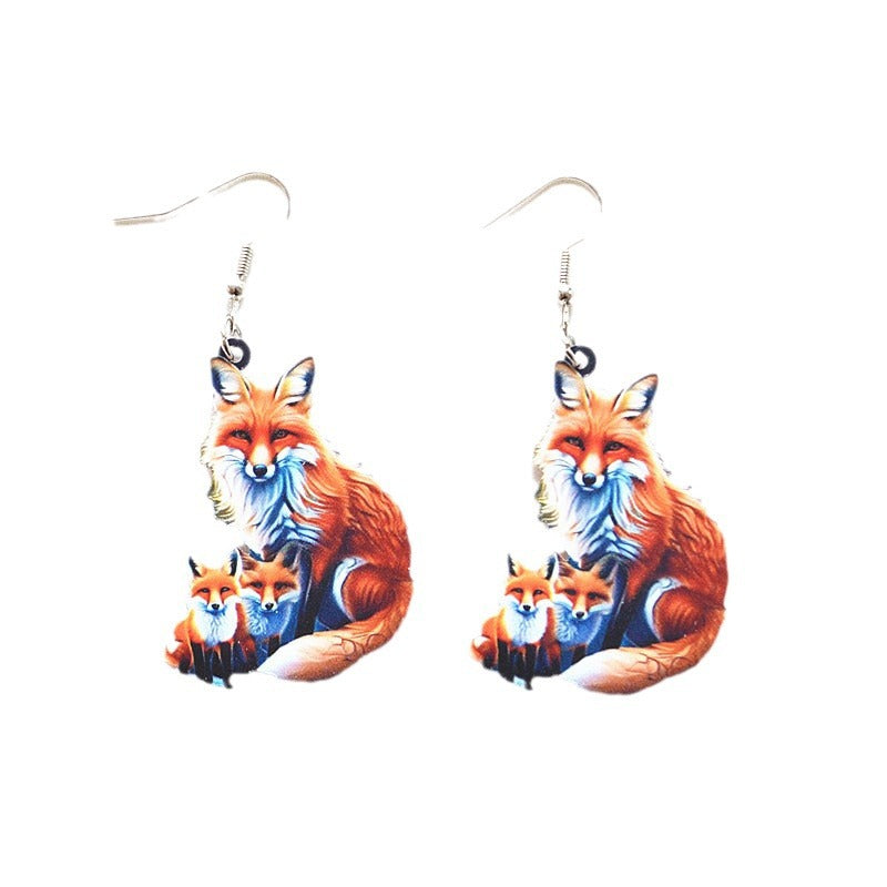 Wholesale Animal Earrings Creative Acrylic Cartoon Earrings ACC-ES-XN019