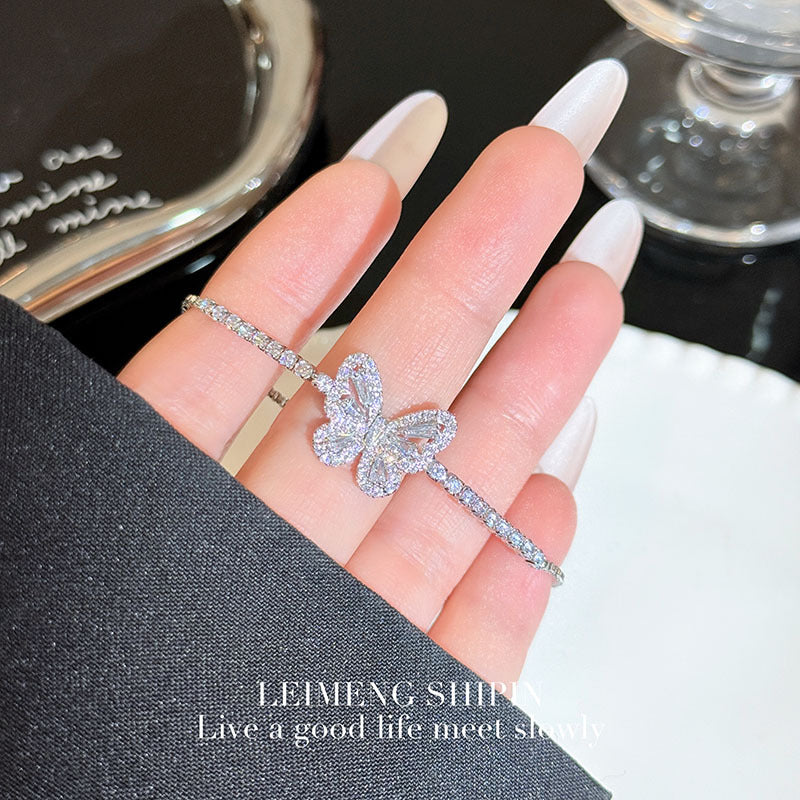 Wholesale Colorful Geometric Zircon Flower Bracelet