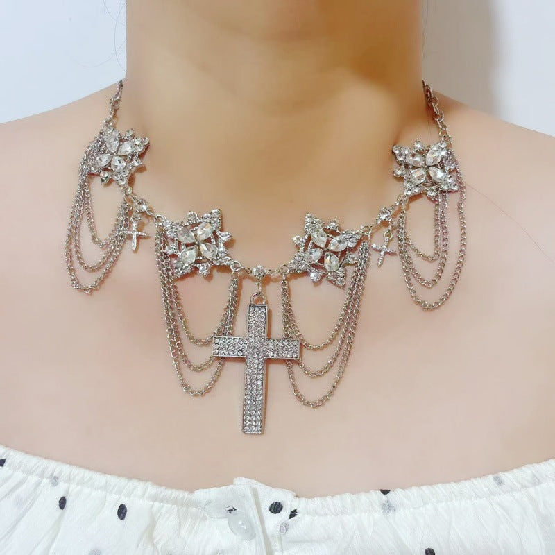 Wholesale  Diamond Exaggerated Personality Necklace