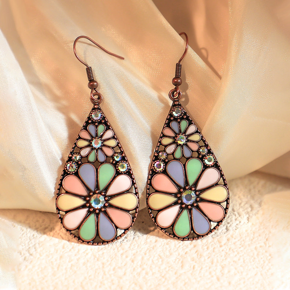 Wholesale  Bohemian Drop Earrings Earrings with Diamond Vintage