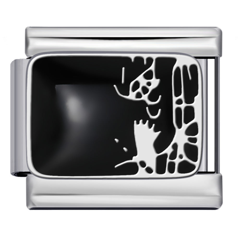 Wholesale 5pcs Italian Charm Bracelet 9mm DIY Splicing Cute Creative Stainless Steel Composable Bracelet