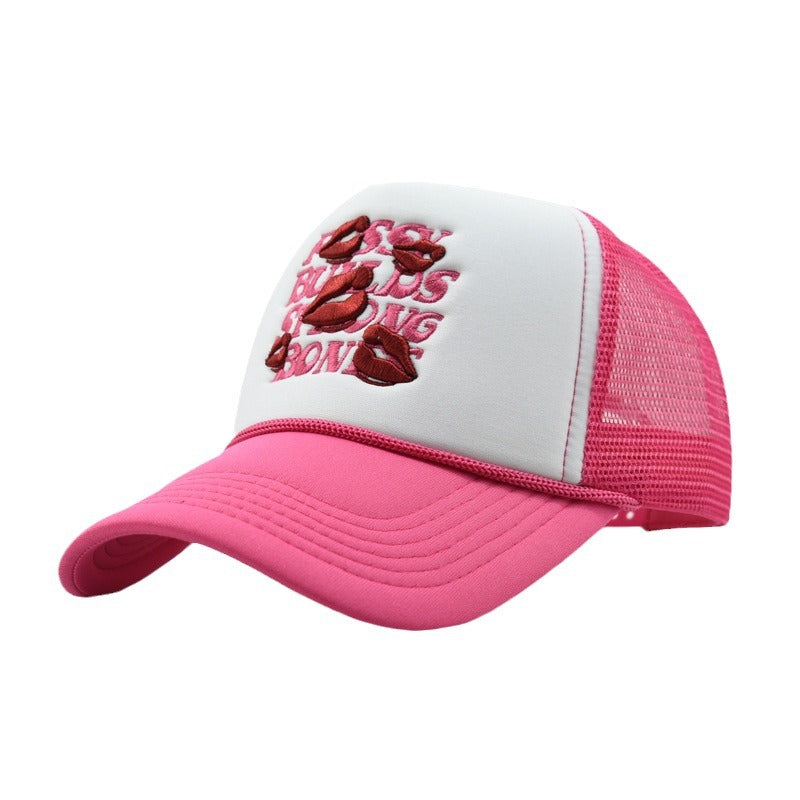 Wholesale  Letter Embroidered Cap Sunscreen Trucker Cap Baseball Cap