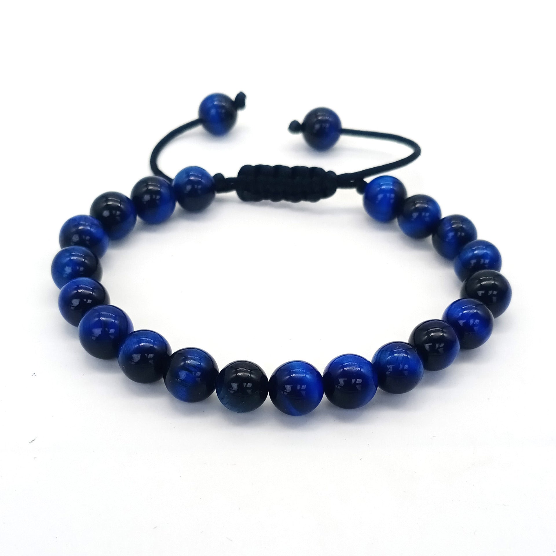 Wholesale 8MM Natural Stone Colorful Stone Crystal Beads Adjustable Bracelet ACC-B T-ZhongH023