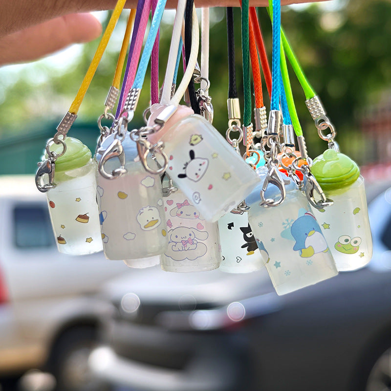 Wholesale Cute cartoon mini bottle pendant doll accessories