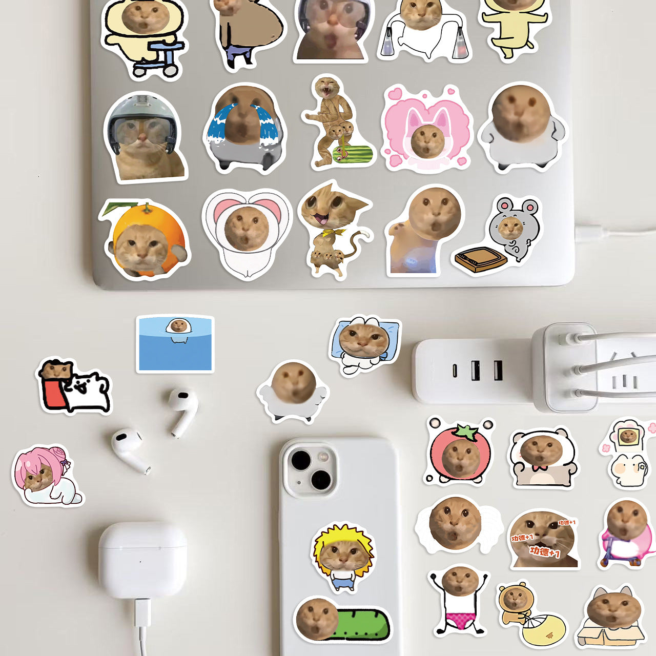 Wholesale 70pcs Abstract Cartoon Cute Stickers DIY Decorative Skateboard Phone Case PVC Waterproof Sticker