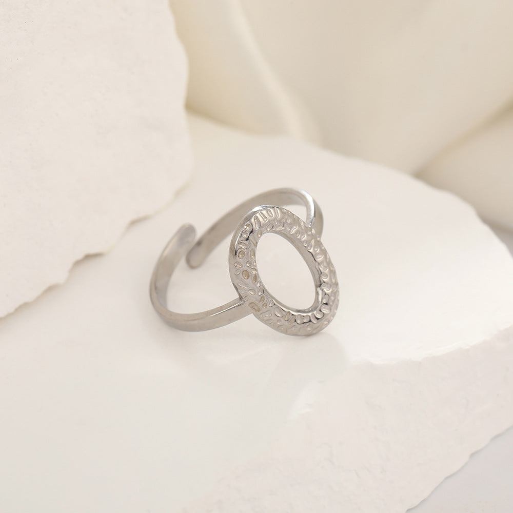 Wholesale Electroplated 18K Stainless Steel Loose Rings  ACC-RS-TaiMei007