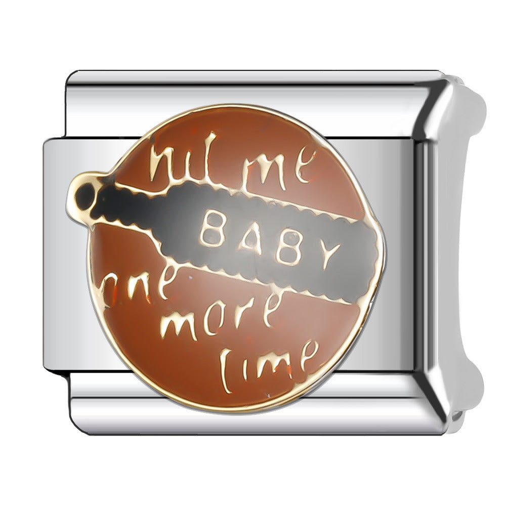 Wholesale Italian Charm Bracelet 9mm DIY Splicing Stainless Steel Christmas Elements Composable Bracelet