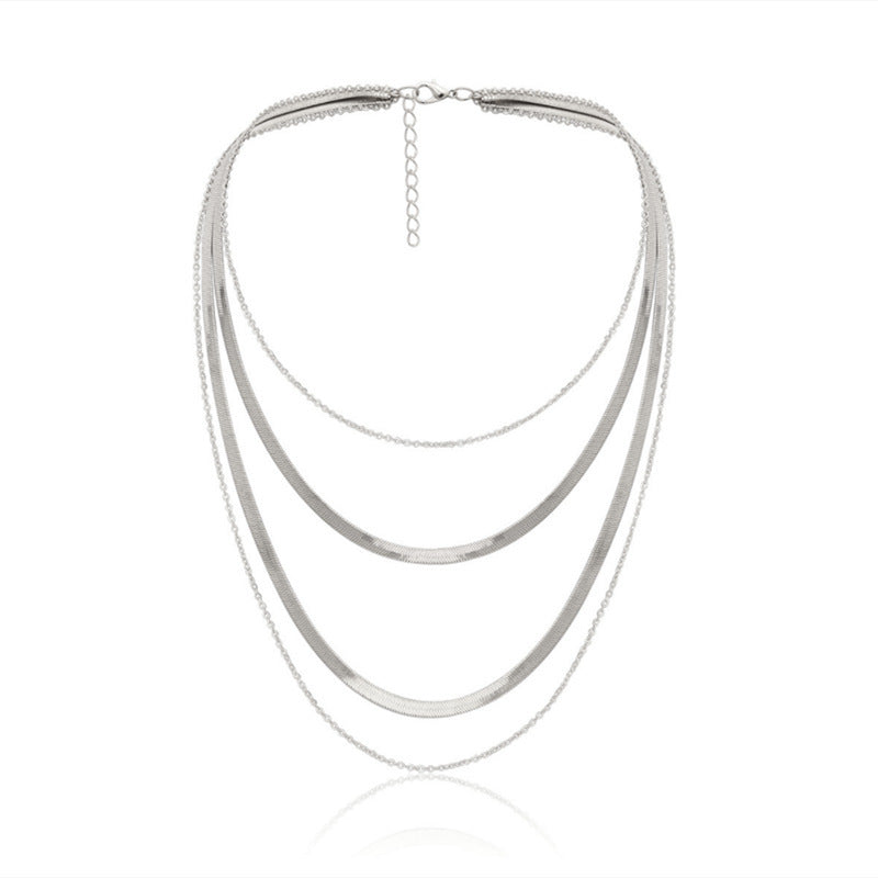 Wholesale punk style exaggerated metal thick chain necklace
