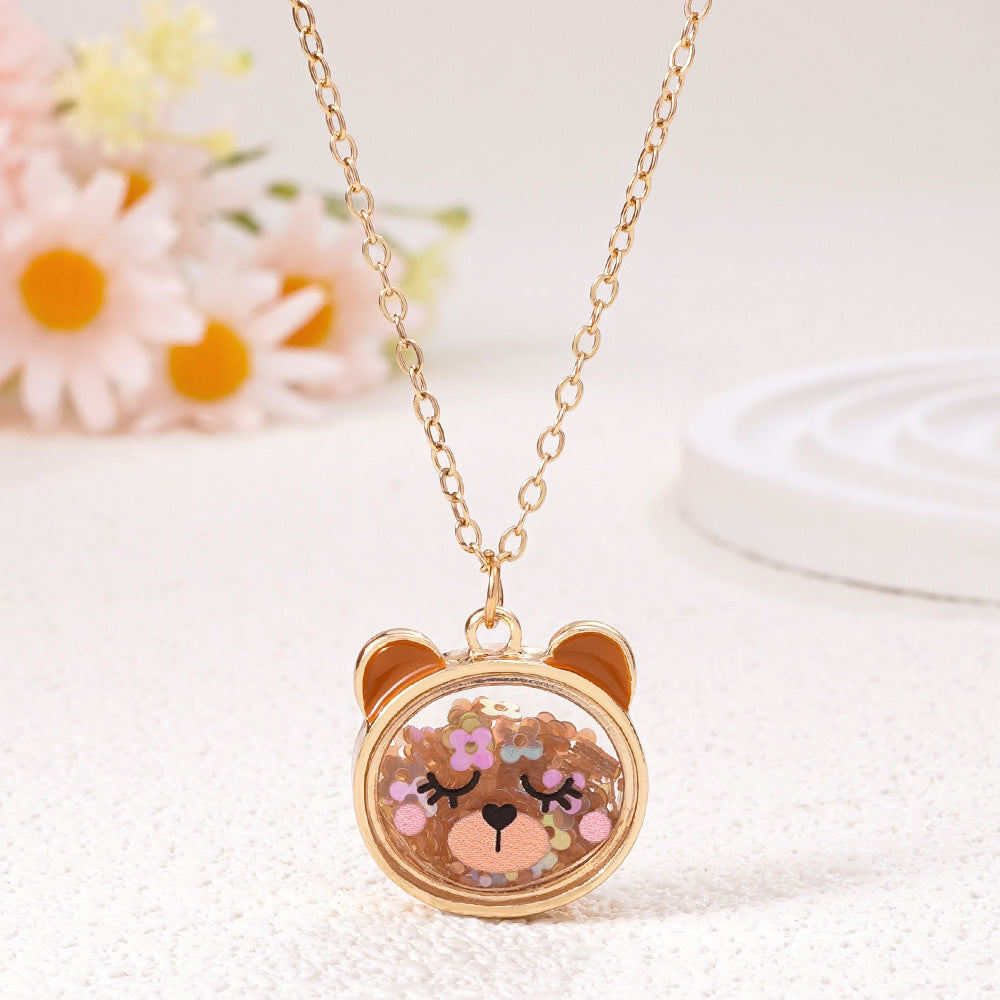 Wholesale Cat frog bear necklace
