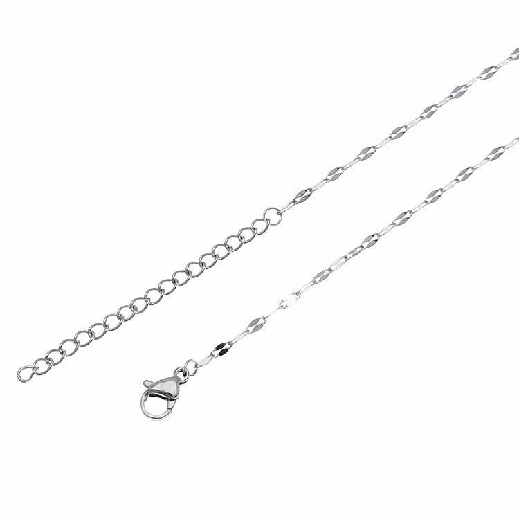 Wholesale Stainless steel lip necklace diy butterfly clavicle chain