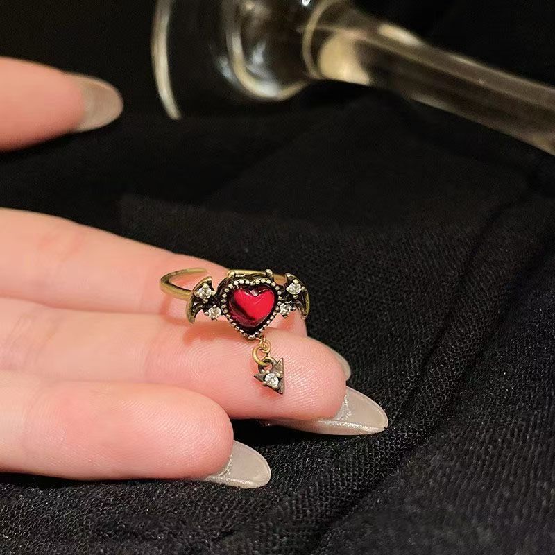 Wholesale Alloy Butterfly Sunflower Open Ring Retro Dark Style Women S Fashion Jewelry