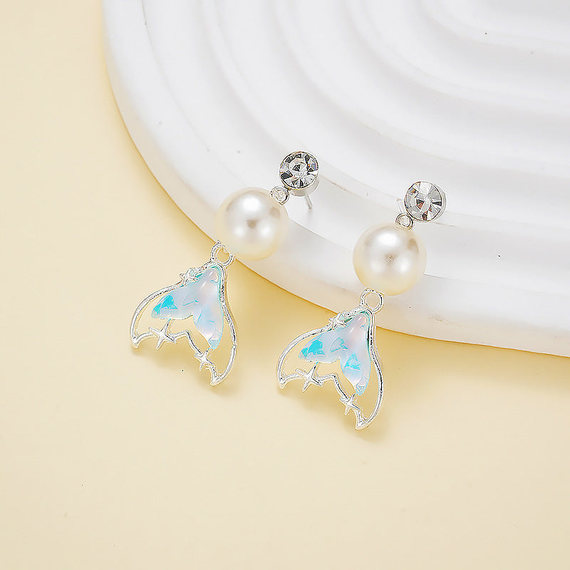 Wholesale  Mermaid Pearl Earrings EaDiamond Earrings