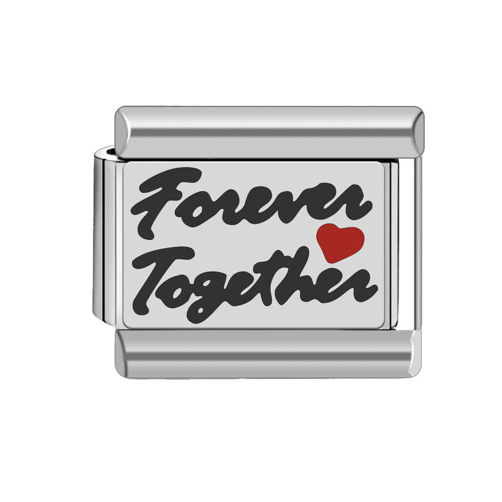 Wholesale 9mm Italian Charm Starter Bracelets DIY square Single Section Creative Stainless Steel Composable Bracelet