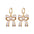 Wholesale Valentine's Day Water Drop Oil Painted Bowknot Pendant Earrings