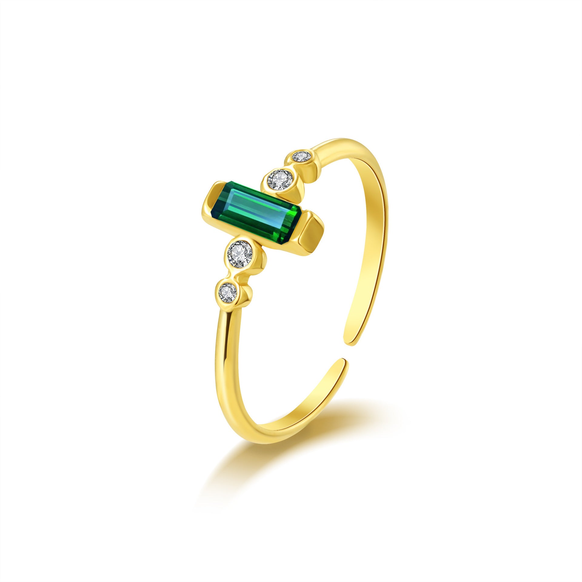 Wholesale  Retro Sun Diamond-encrusted Titanium Steel Color Treasure Ring
