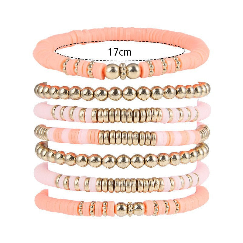 Wholesale polymer clay beads bracelets vintage bohemian bracelets