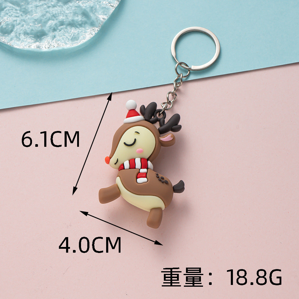 Wholesale Christmas keychain cute Christmas pendant Keychains