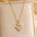 Wholesale Titanium Steel Plated 18K Gold English Letter Pendant Necklace