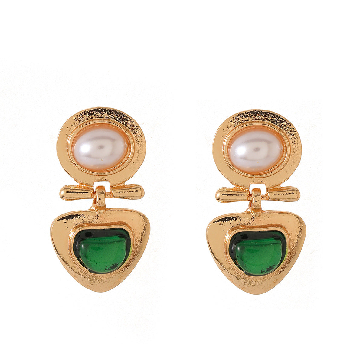 Wholesale Love &  Leaf Design Imitation Pearl Earrings Trendy Fashion Accessory for Party Wear