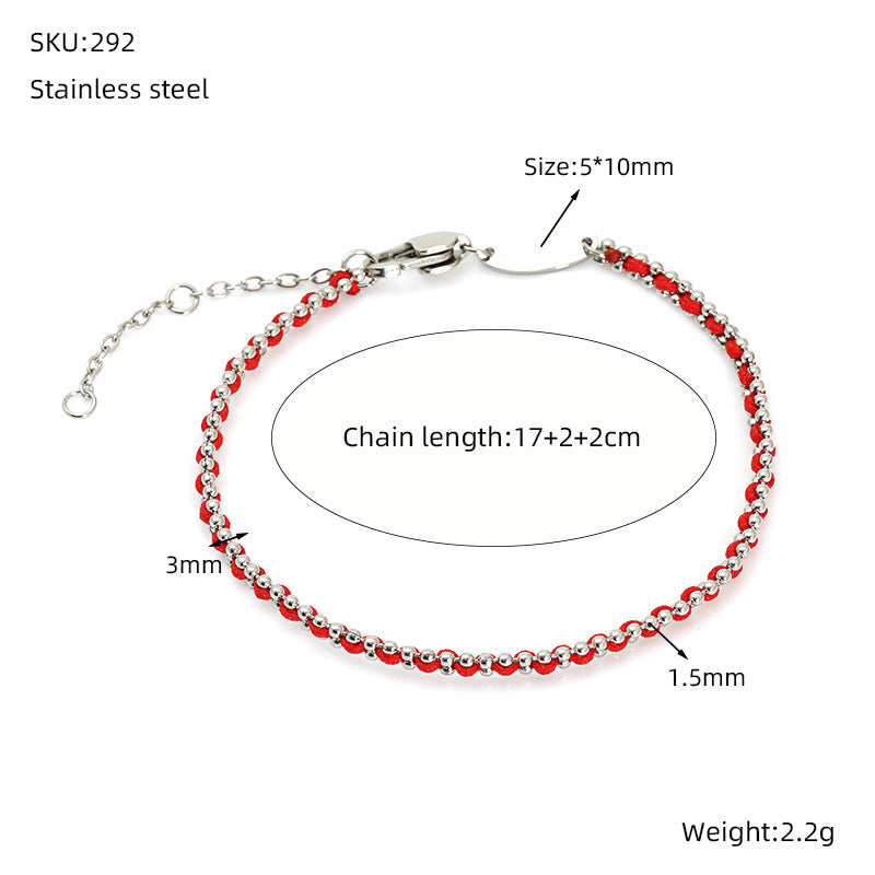 Wholesale Retro Red Rope Bracelet