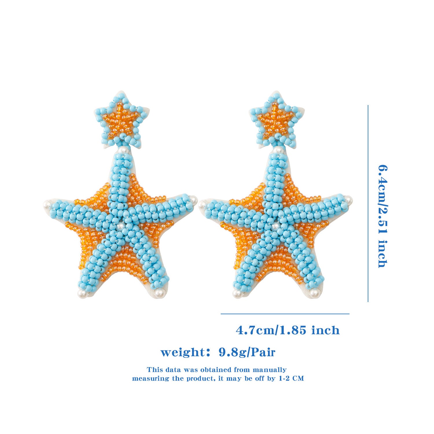 Wholesale Summer Bohemian Cute Cartoon Animal Rice Bead Earrings ACC-ES-JieMi009