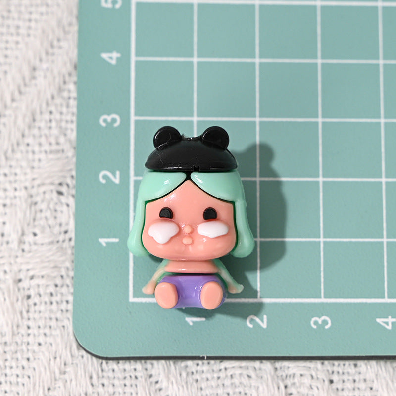 Wholesale 10pcs Rubber Cute Cartoon  DIY Bead Accessories