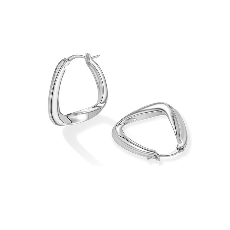 Wholesale Triangular Ring Geometric Irregular Metal Earrings ACC-ES-HuiBang003