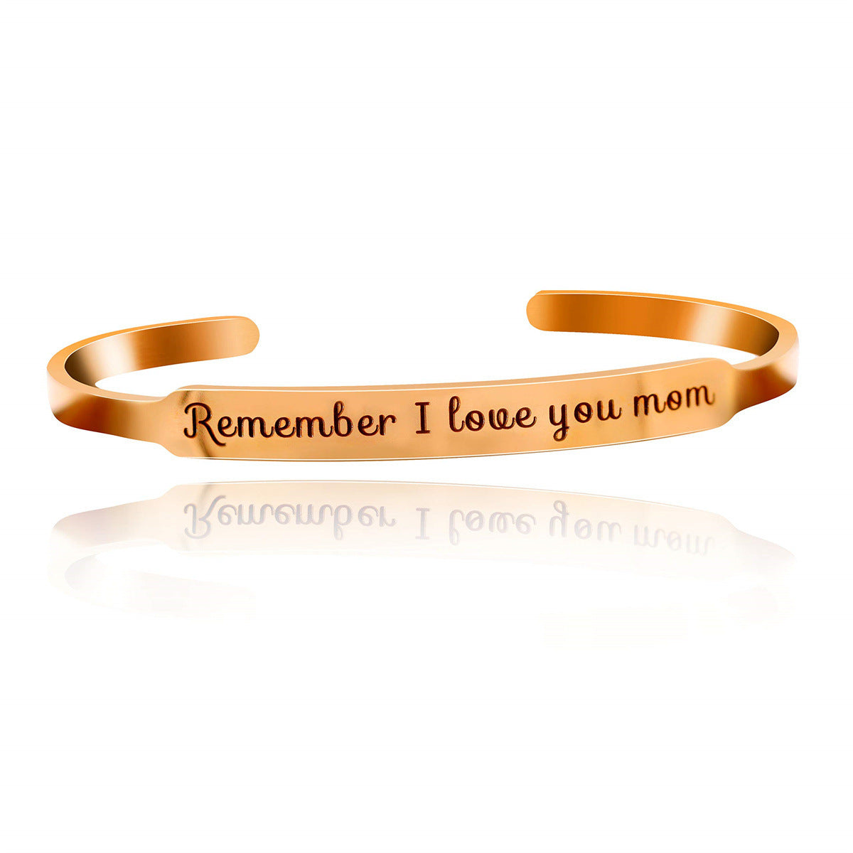 Bracciale aperto a forma di C inciso in acciaio inossidabile all'ingrosso